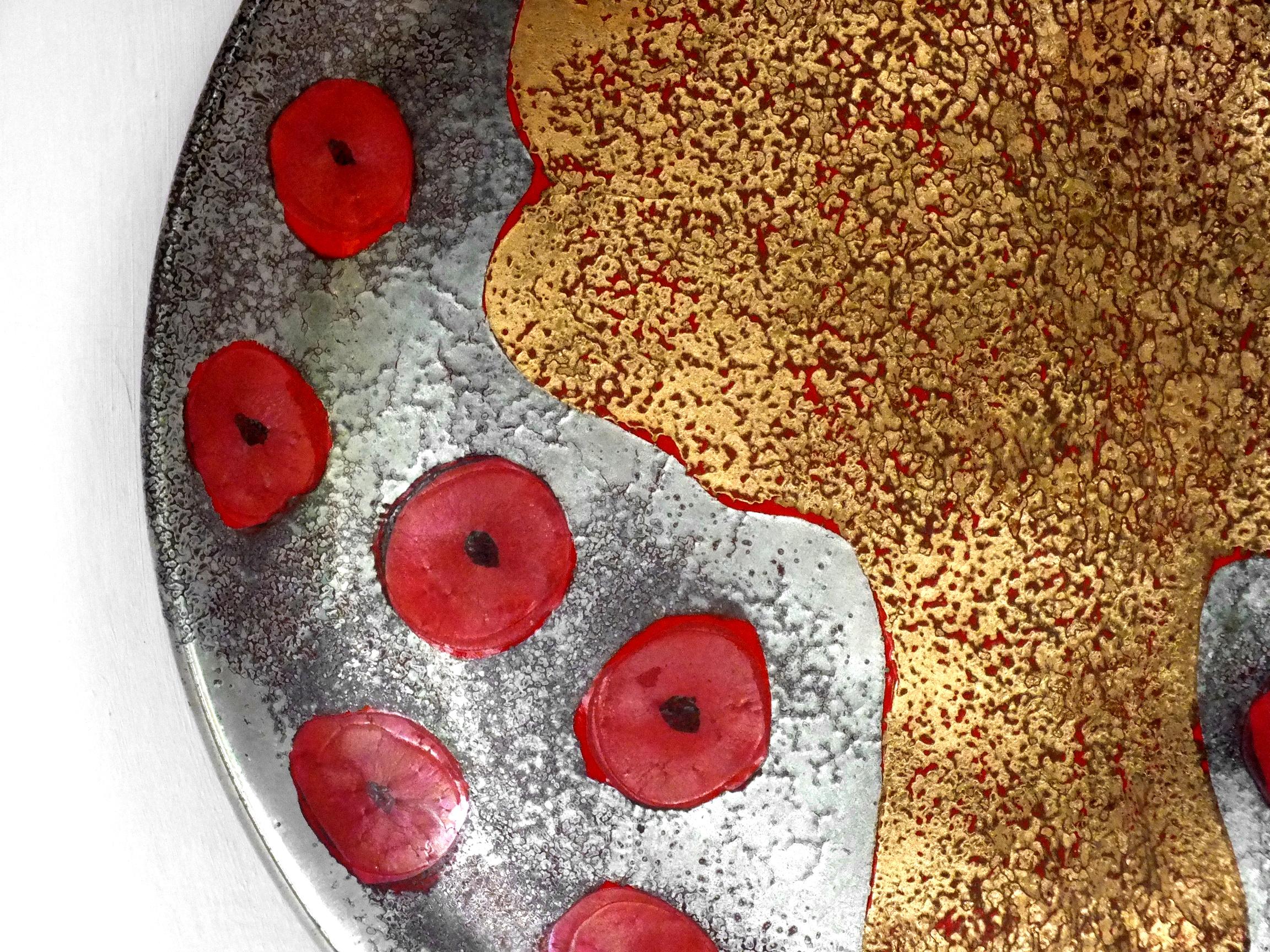italien Assiette en céramique Pippo Pozzi Alessandria/Biella Italie des années 1970 en vente