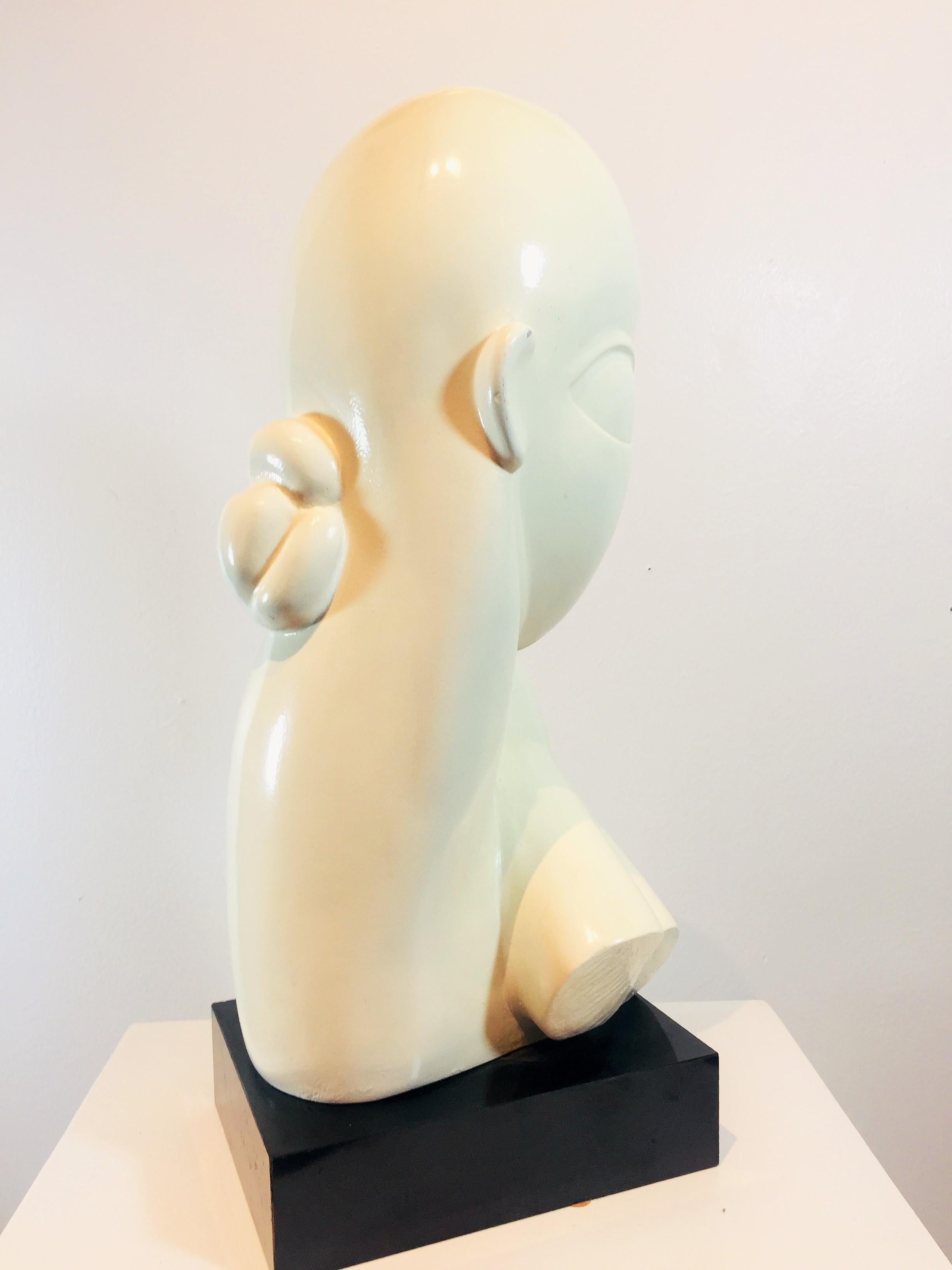 1970s Plaster Female Sculpture In Good Condition In San Diego, CA