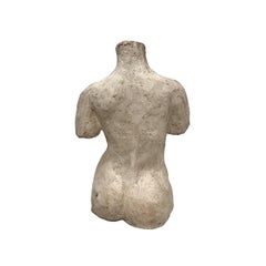 1970s Plaster Female Torso Sculpture