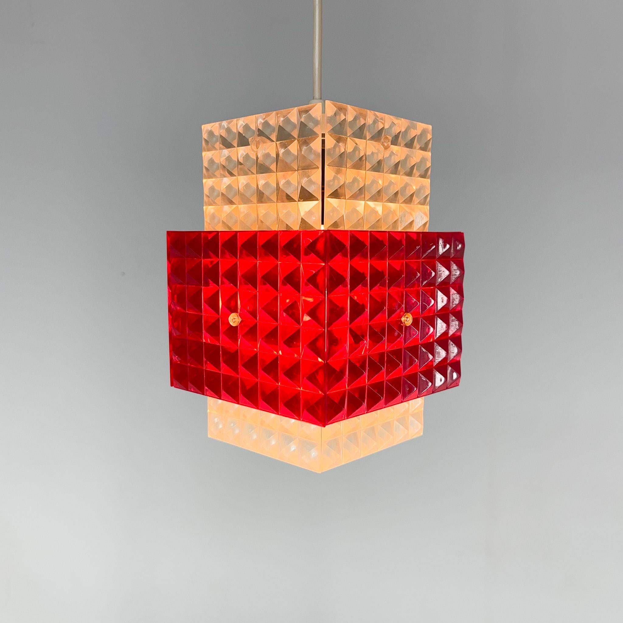 Mid-Century Modern 1970's Plastic Pendant Light, Germany For Sale