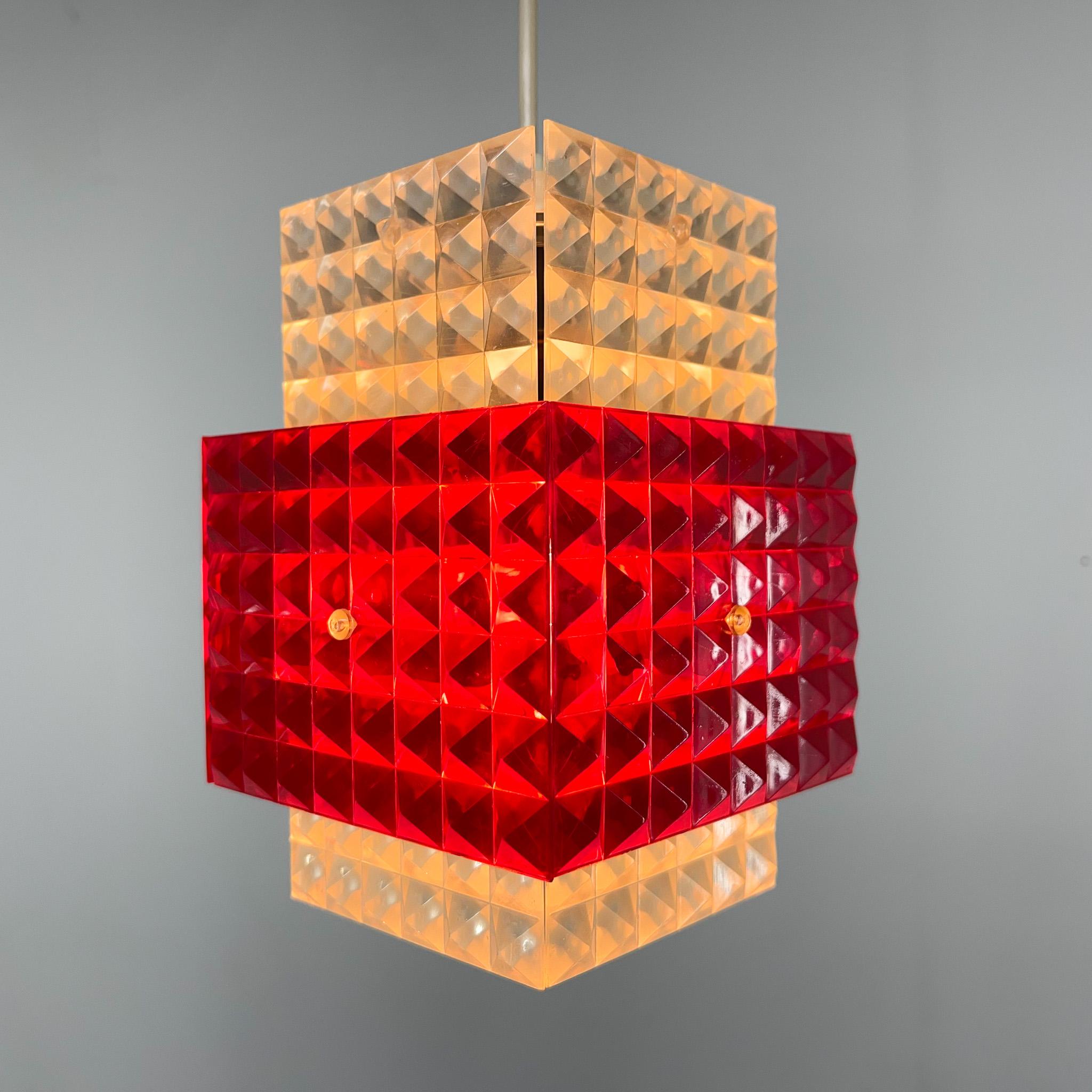 1970's Plastic Pendant Light, Germany For Sale 2