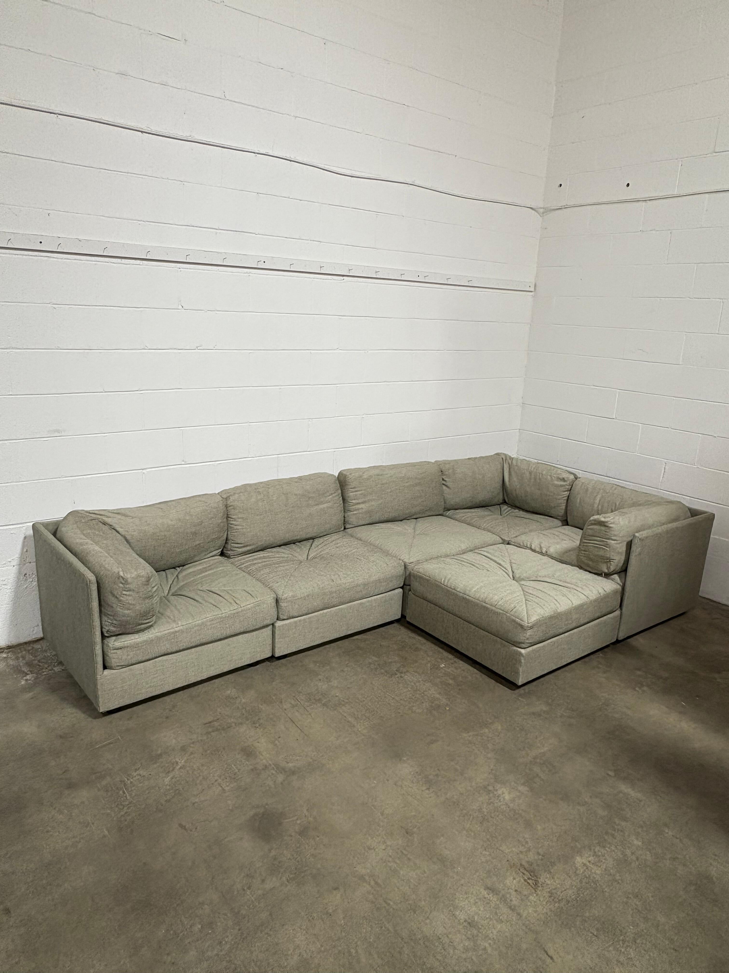 Late 20th Century 1970s “Playpen” Modular Sectional Sofa by Selig for Simmons For Sale