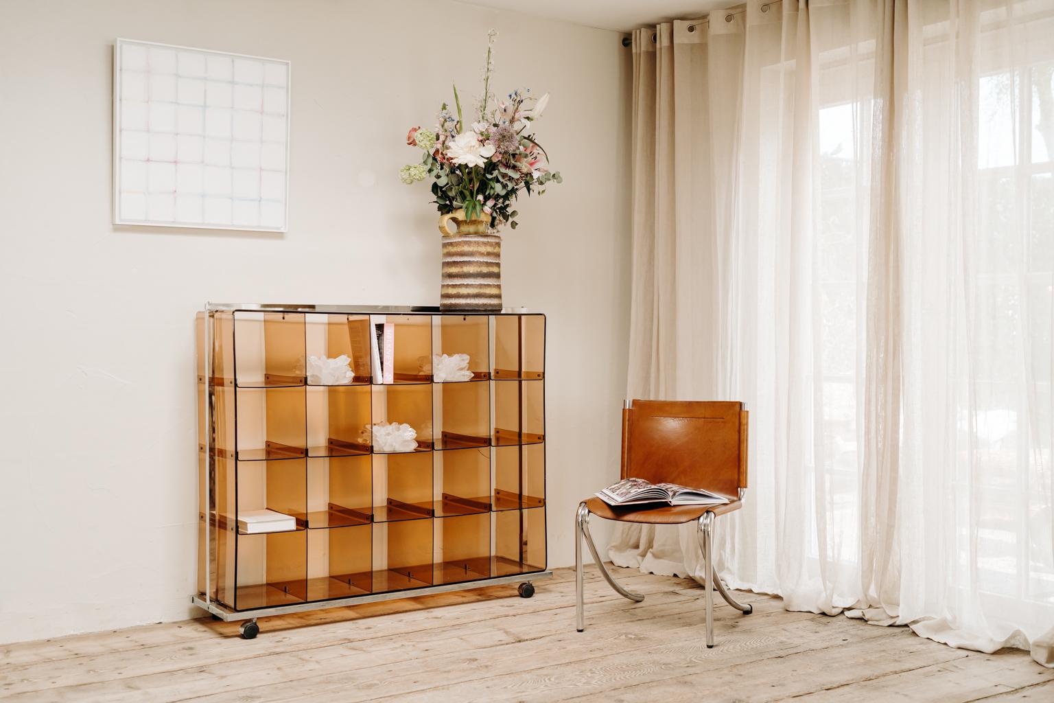 1970's Plexiglass Bookcase on Wheels by Michel Dumas for Roche Bobois 10
