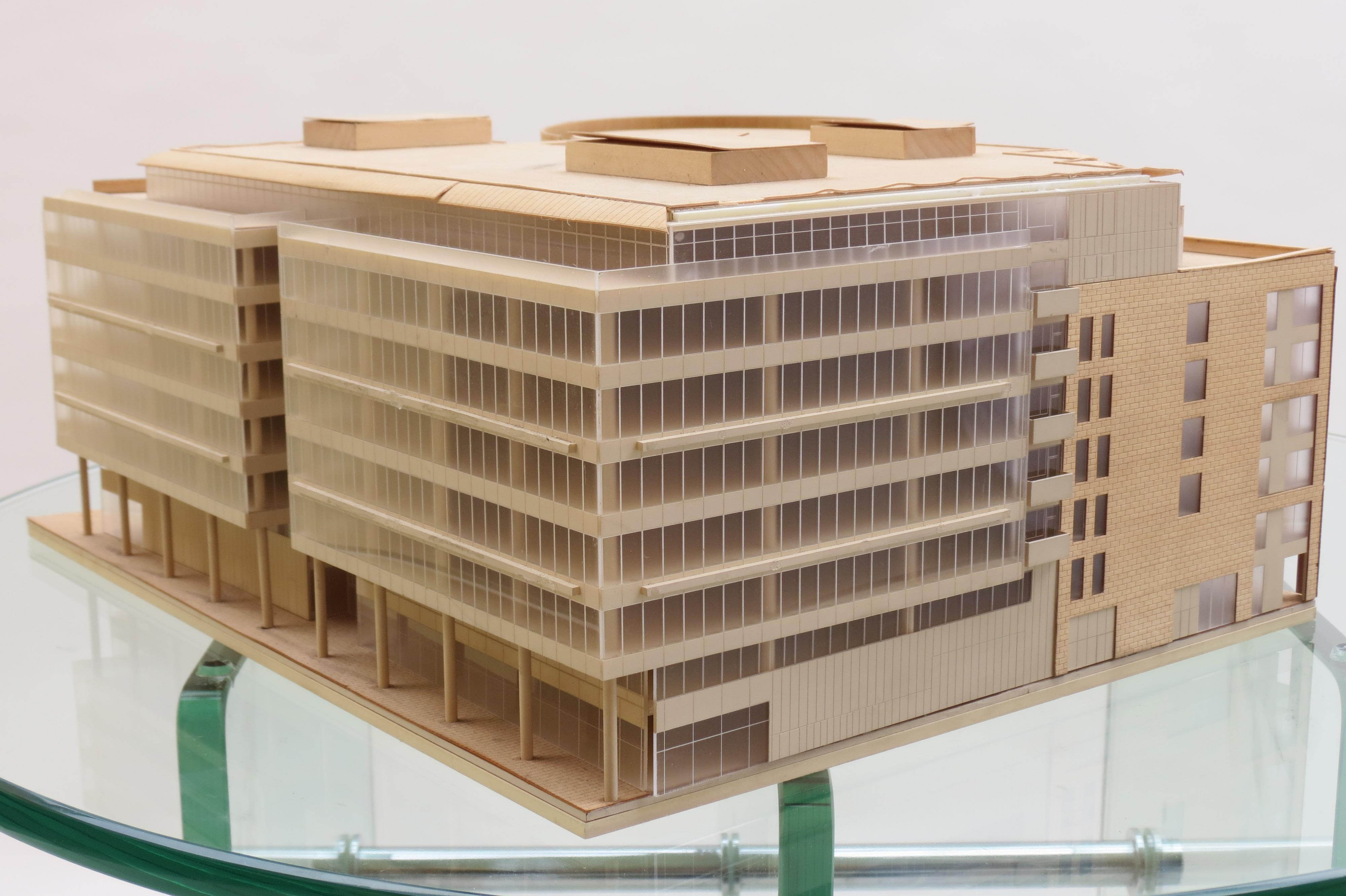 1970s Plywood and Perspex Modernist Architect's Model 5
