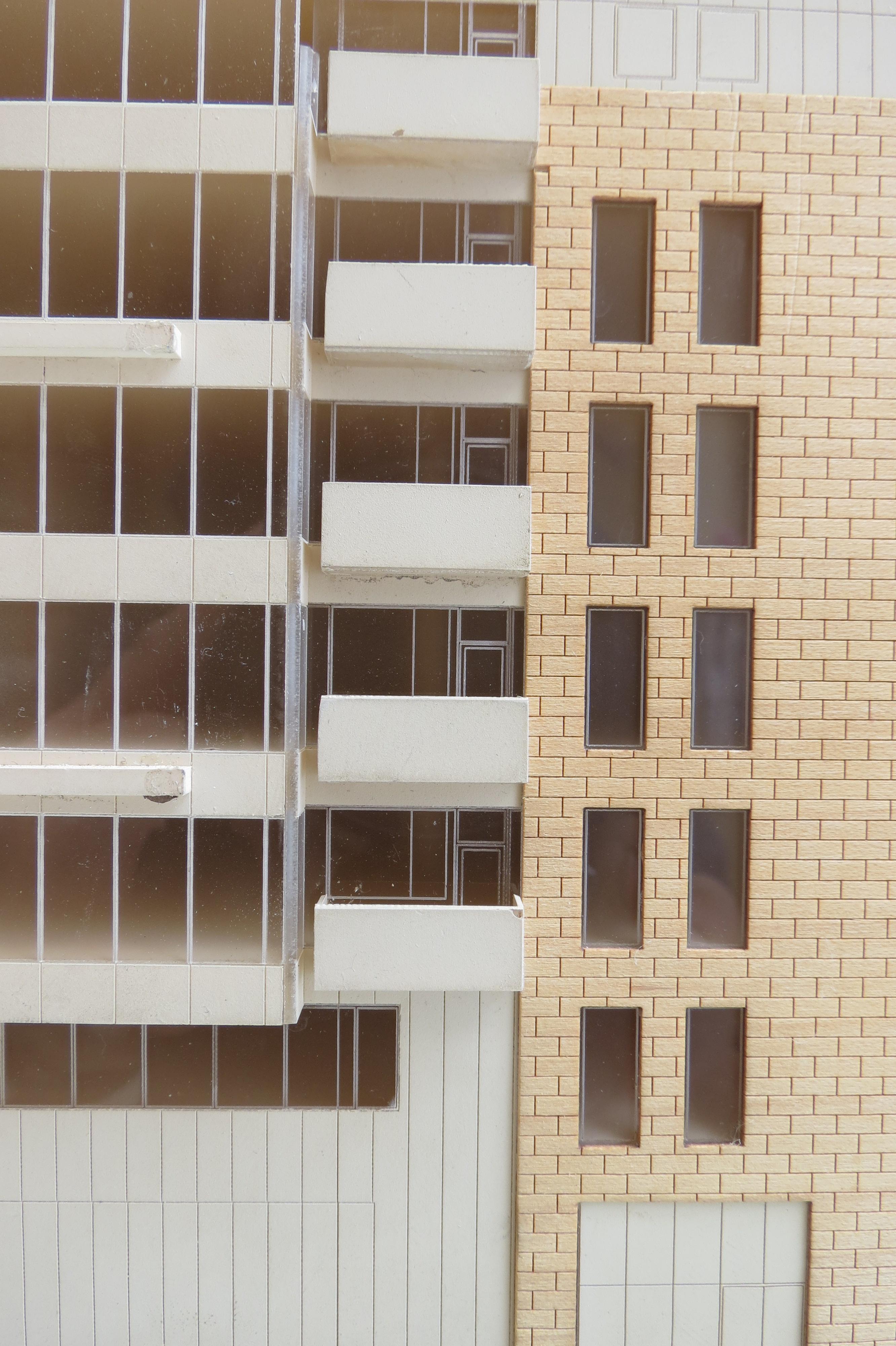 1970s Plywood and Perspex Modernist Architect's Model 6