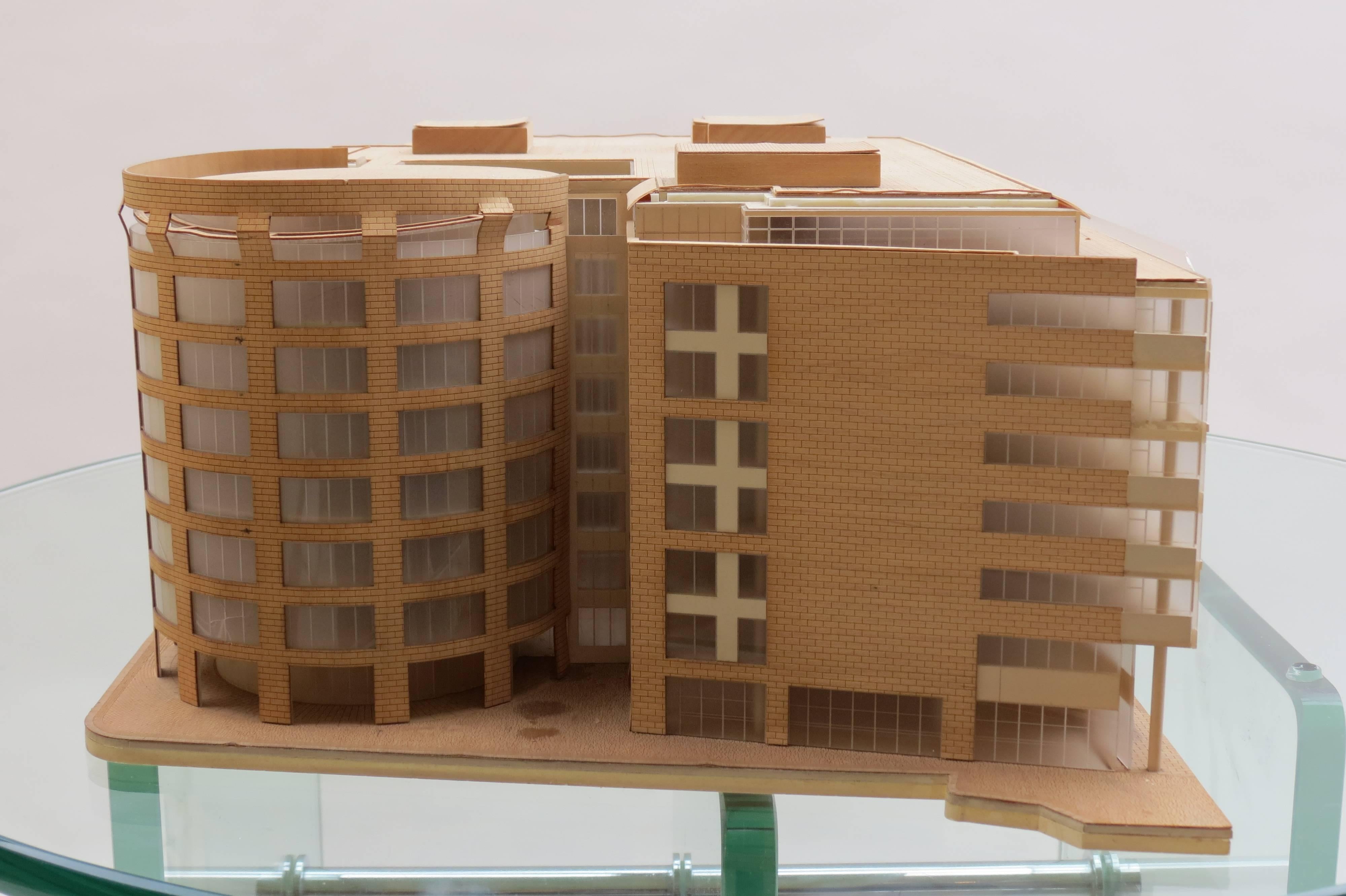 1970s Plywood and perspex Modernist Architect's Model 2