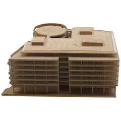 1970s Plywood and perspex Modernist Architect's Model