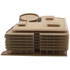 1970s Plywood and Perspex Modernist Architect's Model