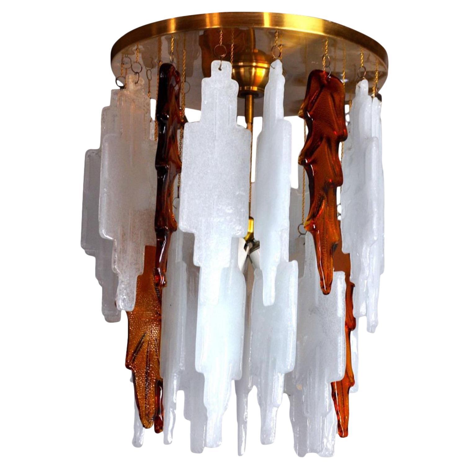 1970s Poliarte Flush Mount by Albano Poli, Italy For Sale