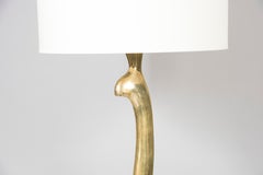 Lampada in bronzo lucido degli anni '70 di Riccardo Scarpa