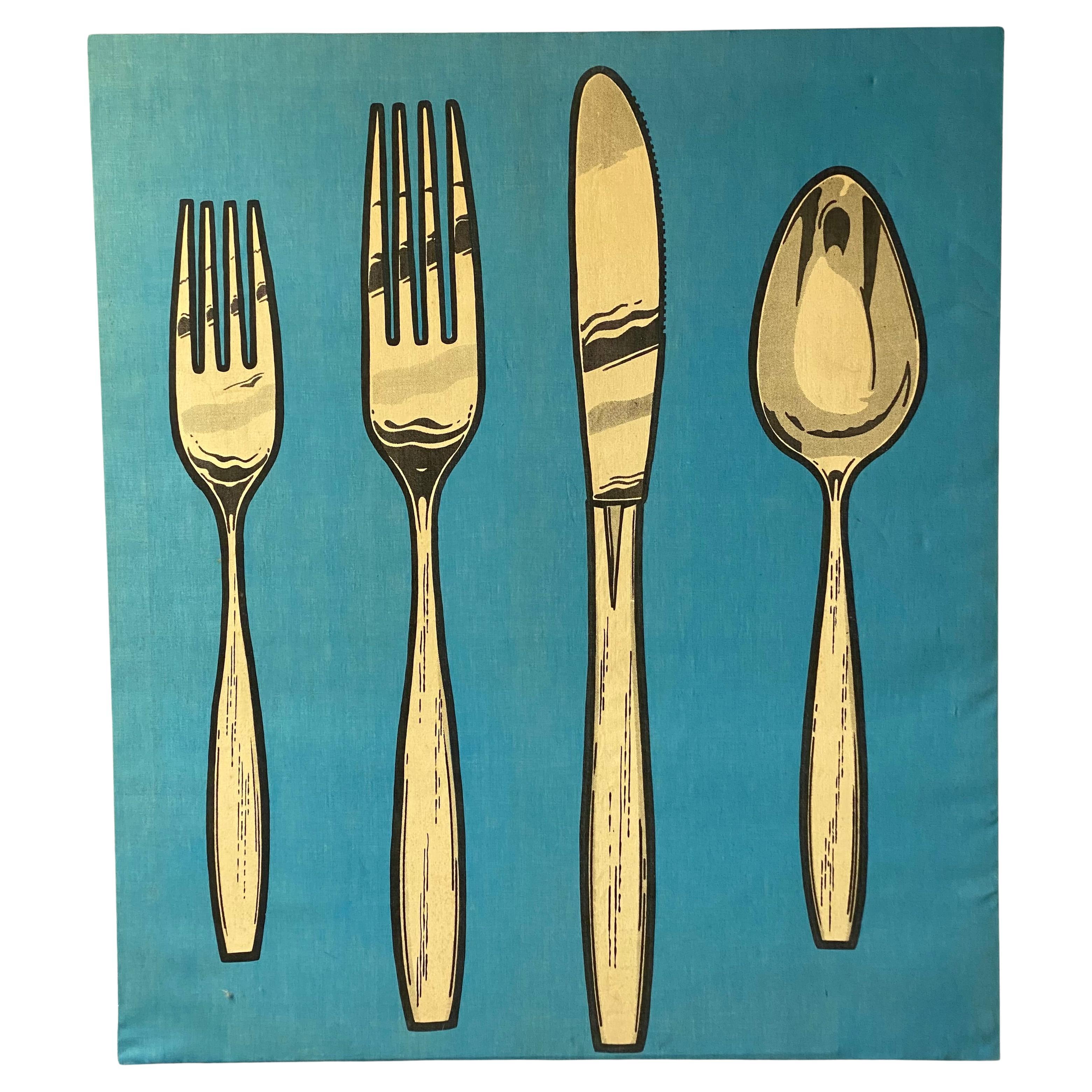 1970s Pop Art Culinary Screen Print