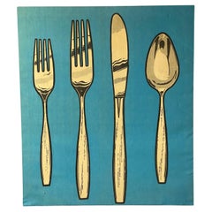 1970s Pop Art Culinary Screen Print