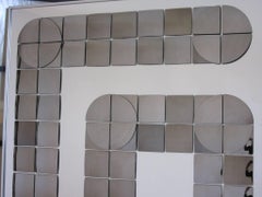 1970s Pop Op Art Styled Mirror by Hal Bienenfeld