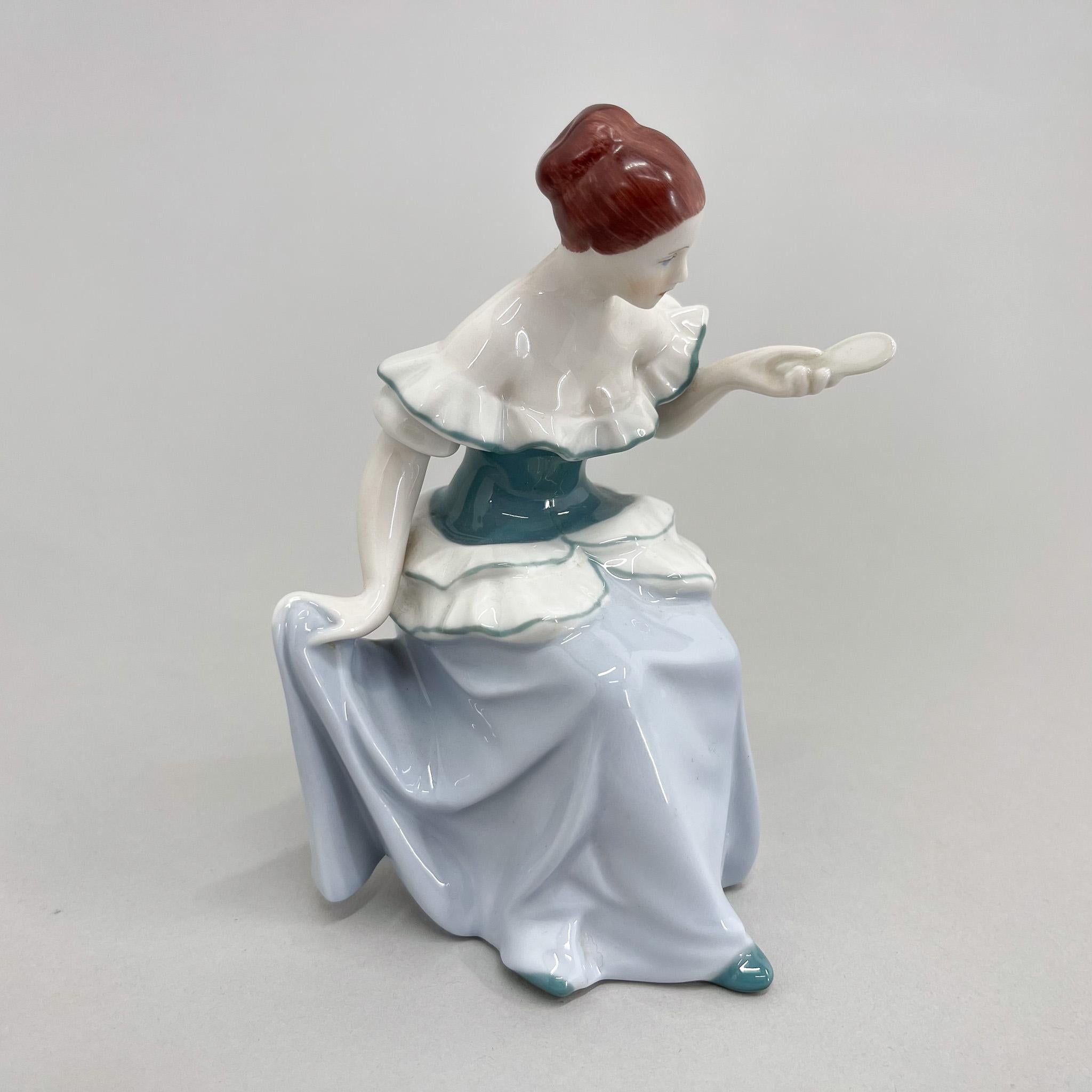 1970s Porcelain Sculpture by Royal Dux For Sale 4