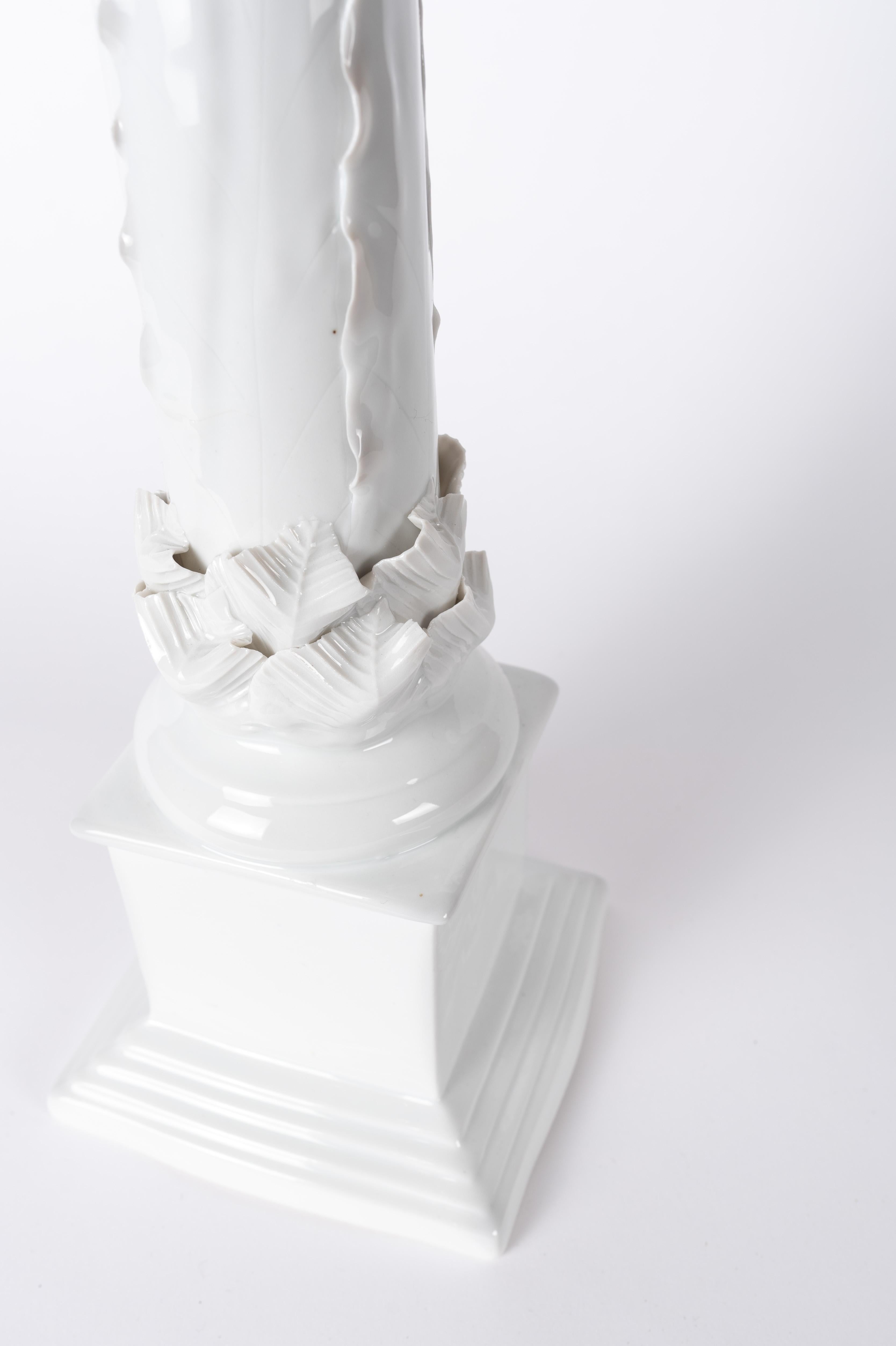 Late 20th Century 1970s porcelain soccle Woestijnroos (by Jos Van Dijk) For Sale
