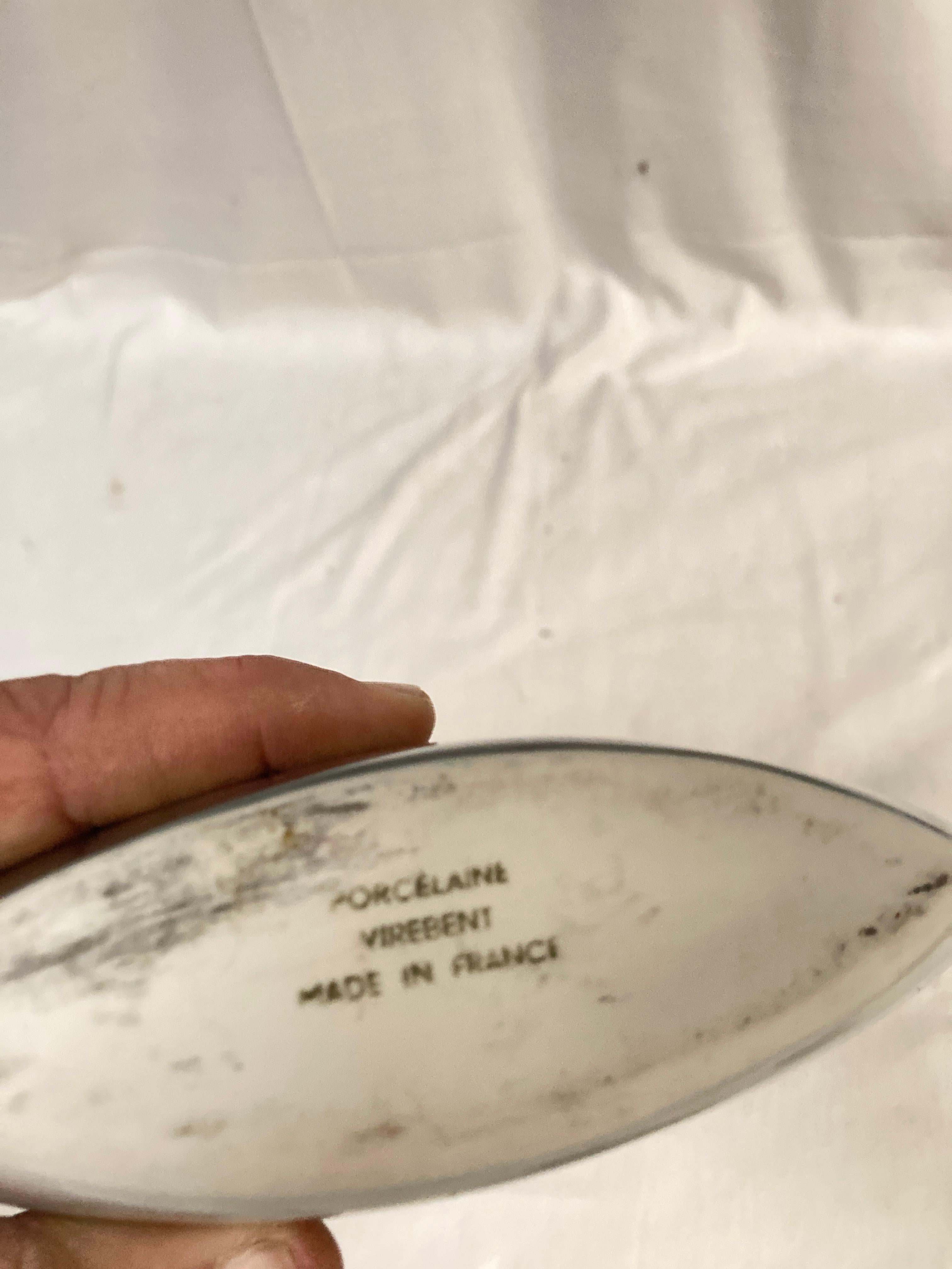 Vaso in porcellana del 1970 di Virebent in vendita 1