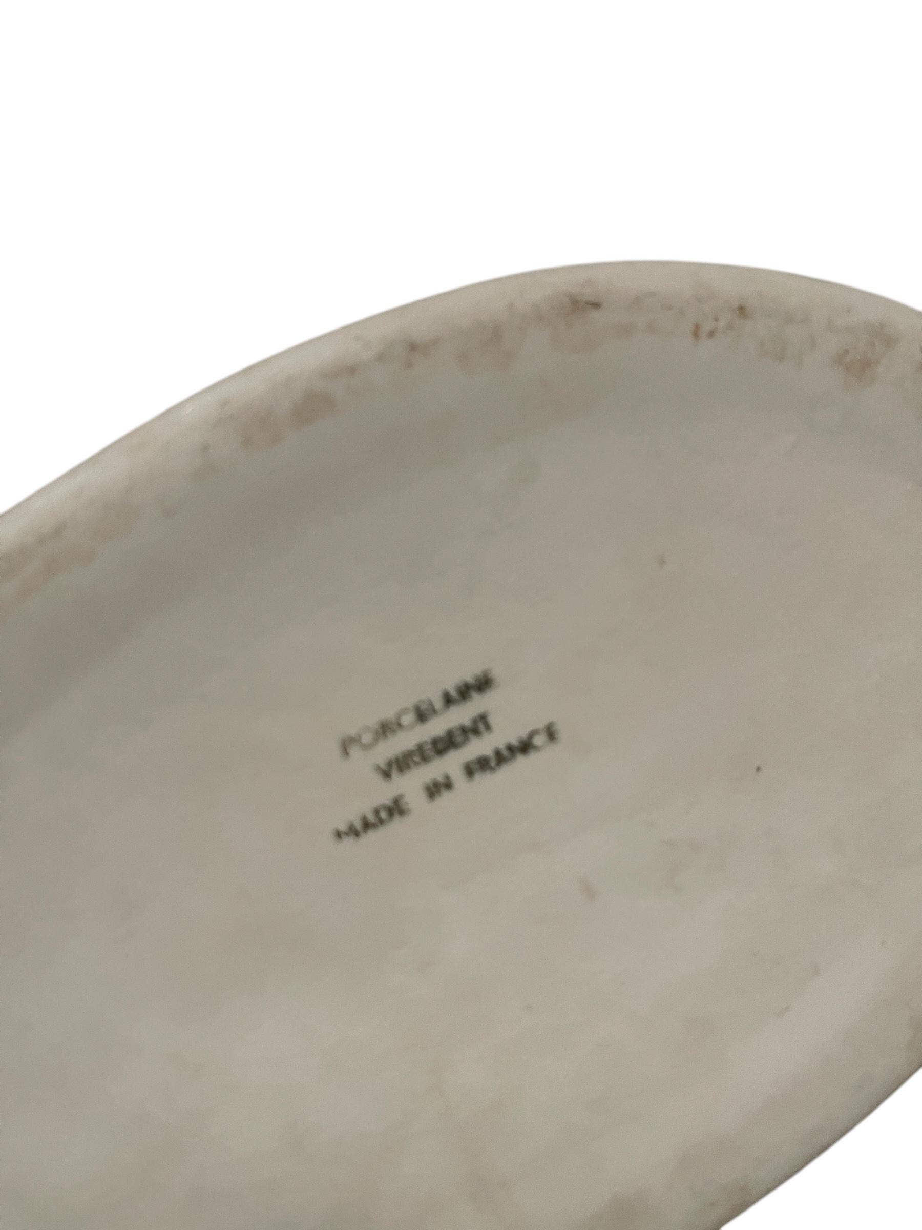 Vaso in porcellana del 1970 di Virebent in vendita 1