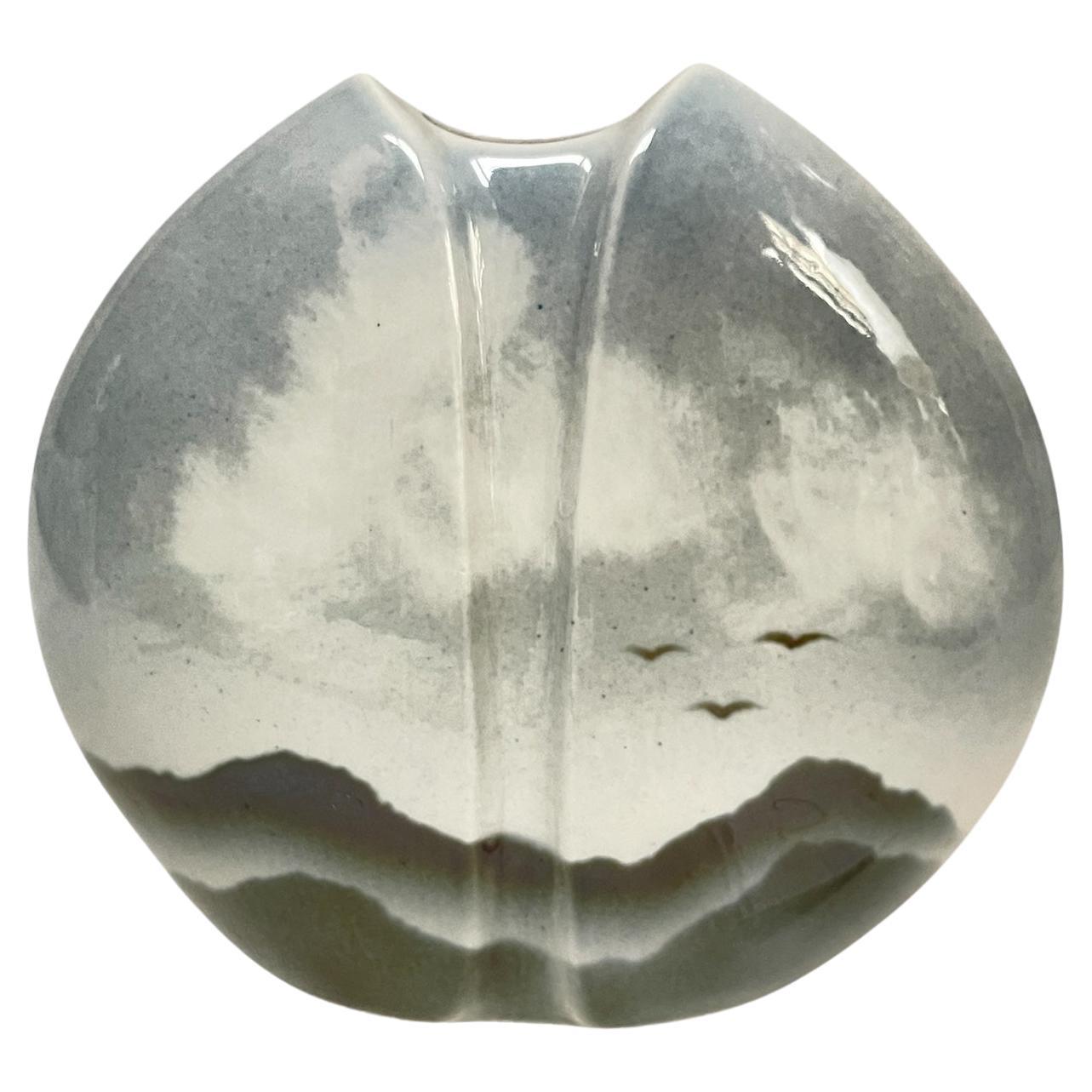 Vaso in porcellana del 1970 di Virebent