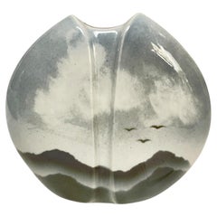 1970's Porcelain vase by Virebent
