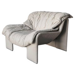 1970s Post Modern Leather Chair by Intertime Switzerland