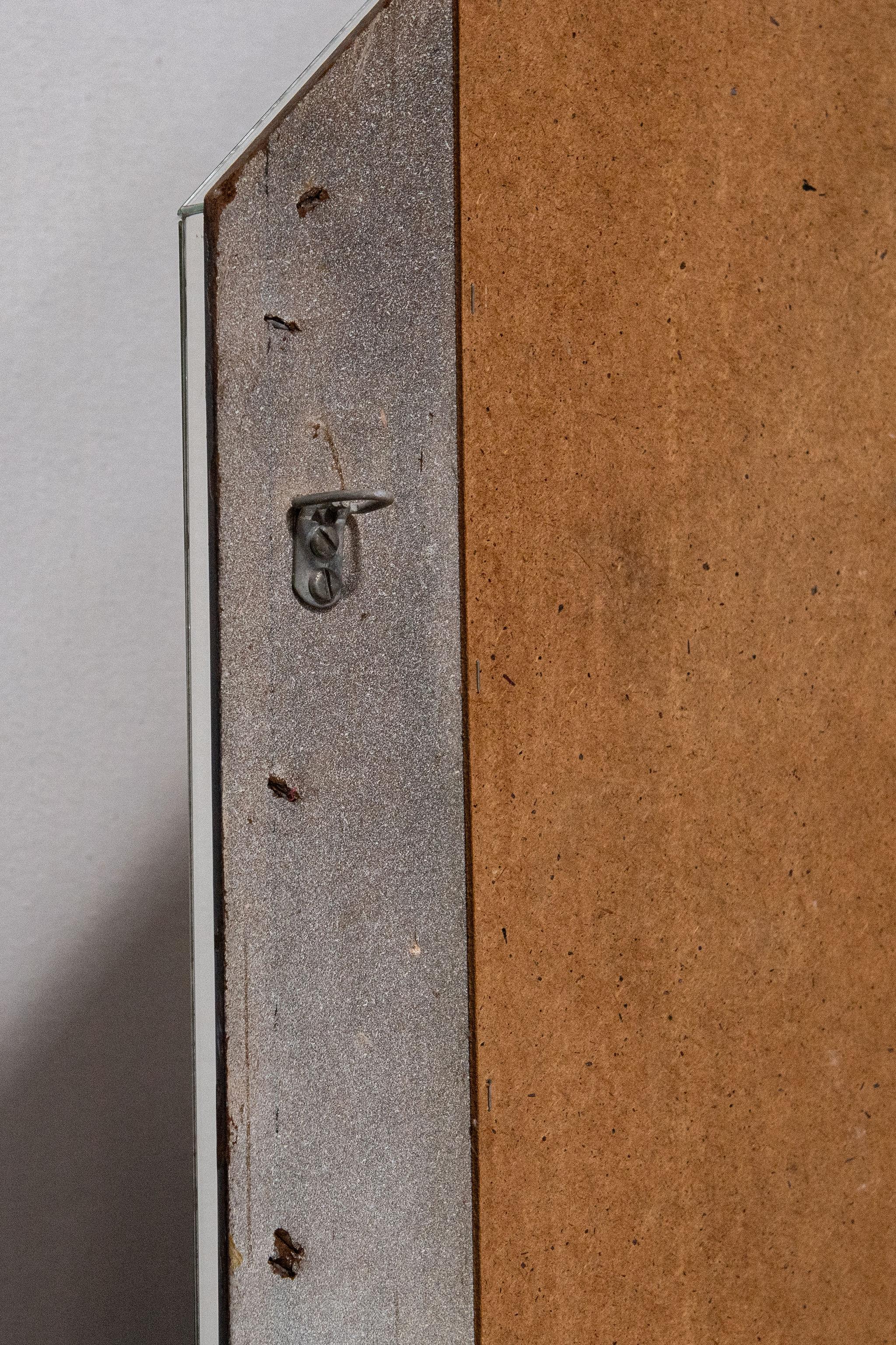 1970's Post-Modern octagonal wall mirror in the style of designer Karl Springer en venta 3