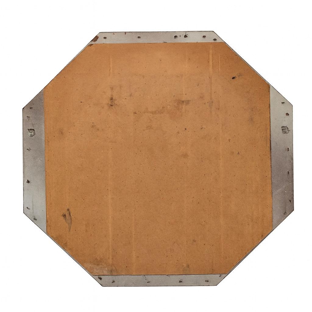 1970's Post-Modern octagonal wall mirror in the style of designer Karl Springer en venta 1