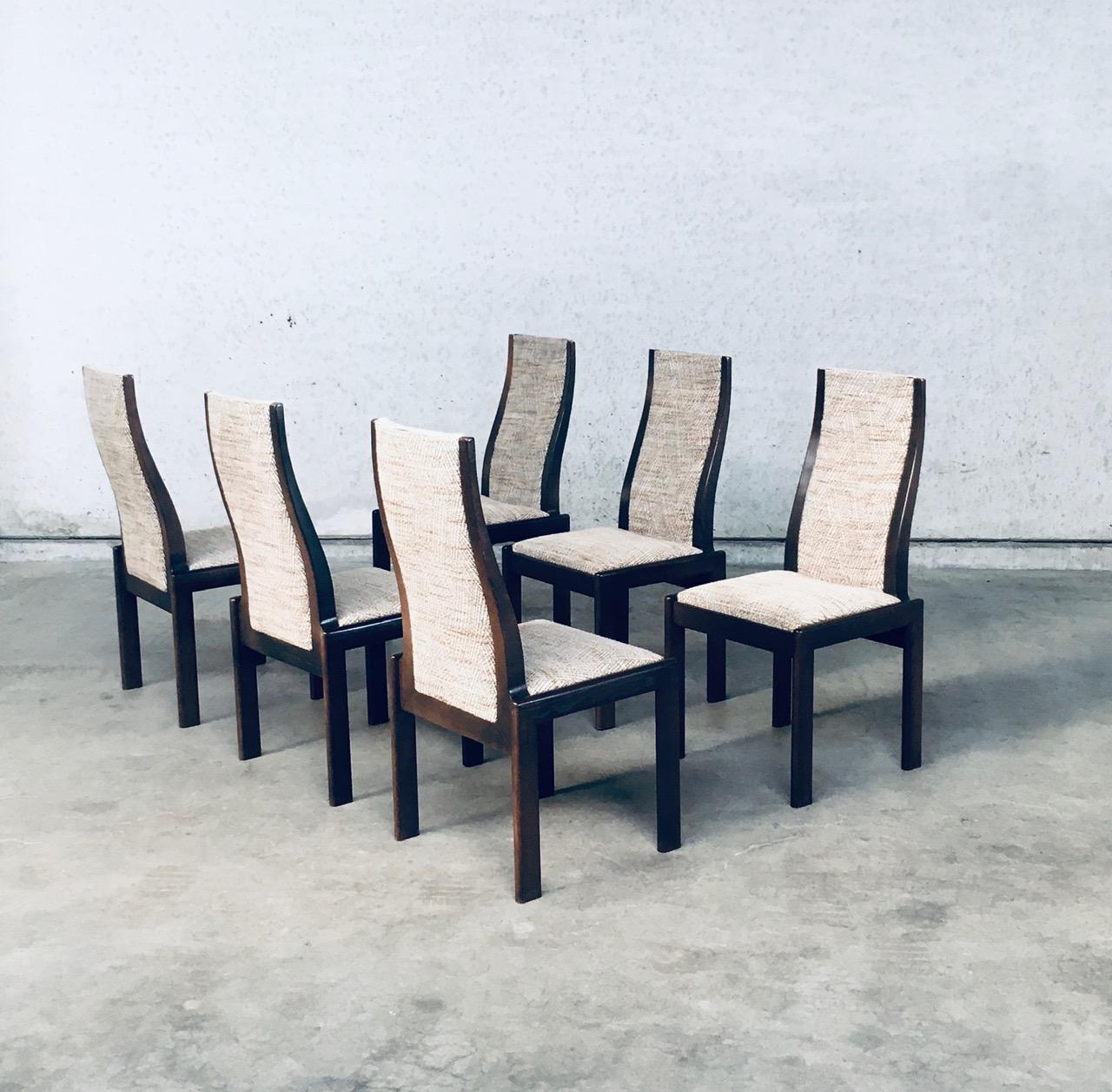 Postmodernes italienisches Design 1970er Jahre Esszimmerstuhl-Set im Zustand „Gut“ im Angebot in Oud-Turnhout, VAN