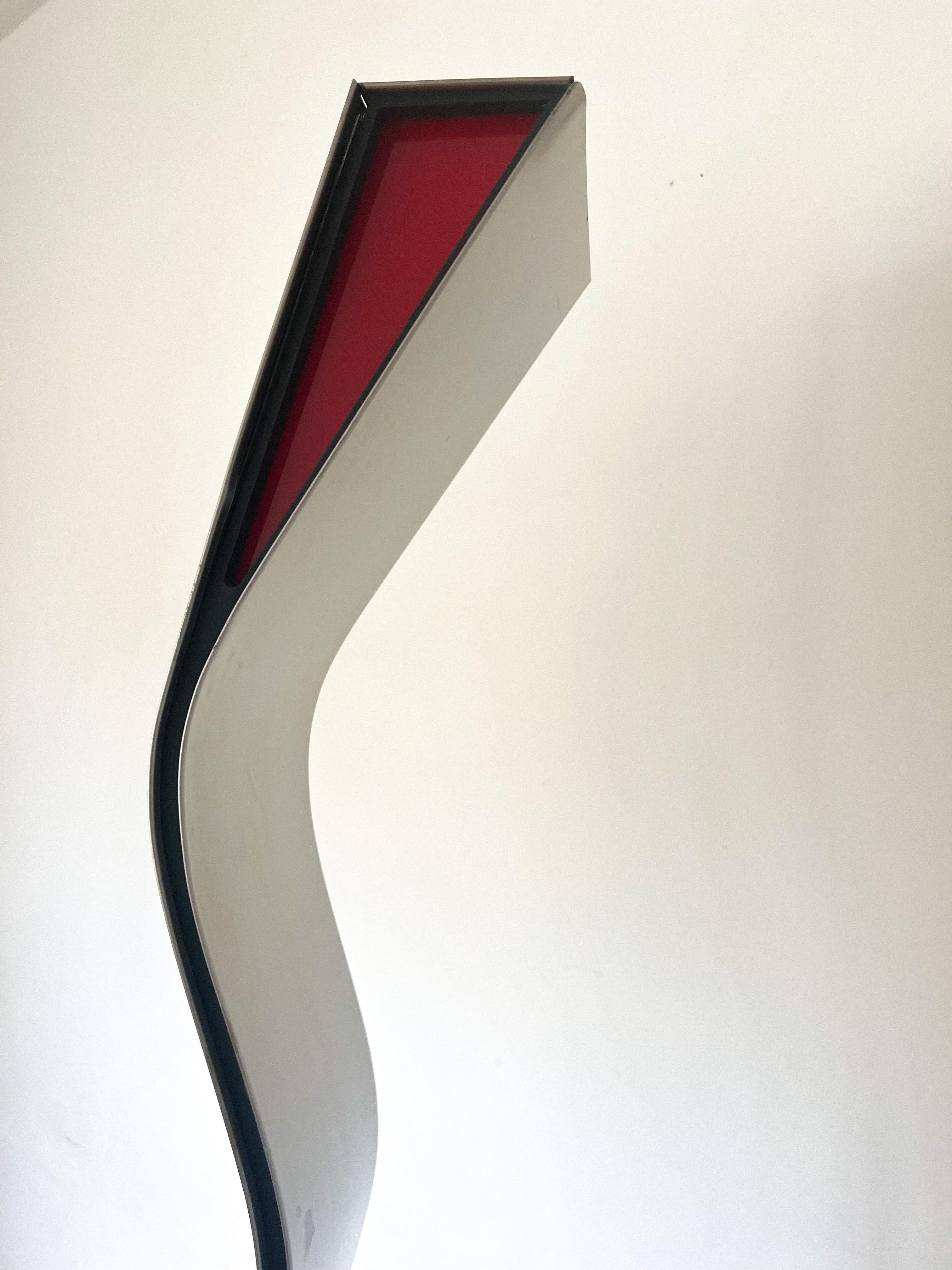 1970s Postmodern Sculptural Floor Lamp in the Style of Fontana Arte For Sale 5