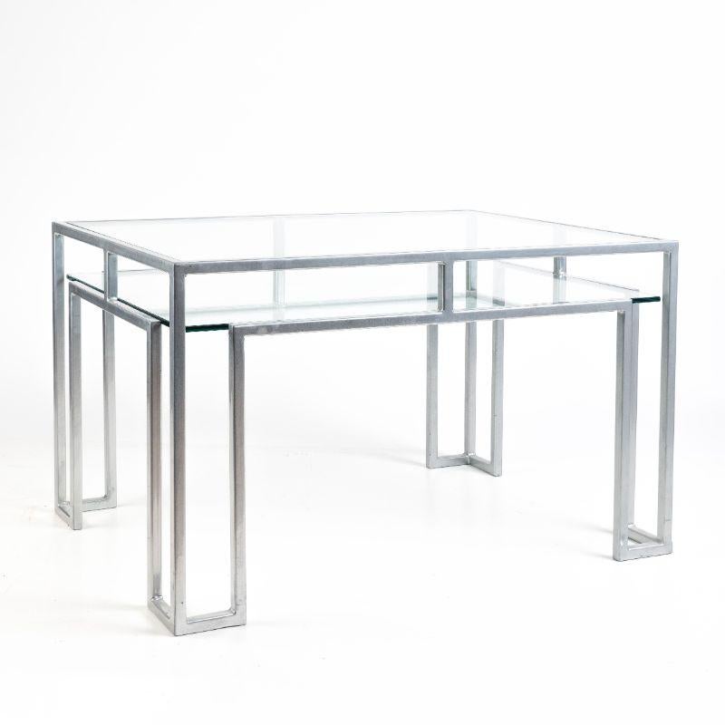 Postmodern Steel & Glass Coffee Table, c. 1970 In Good Condition For Sale In Kenilworth, IL