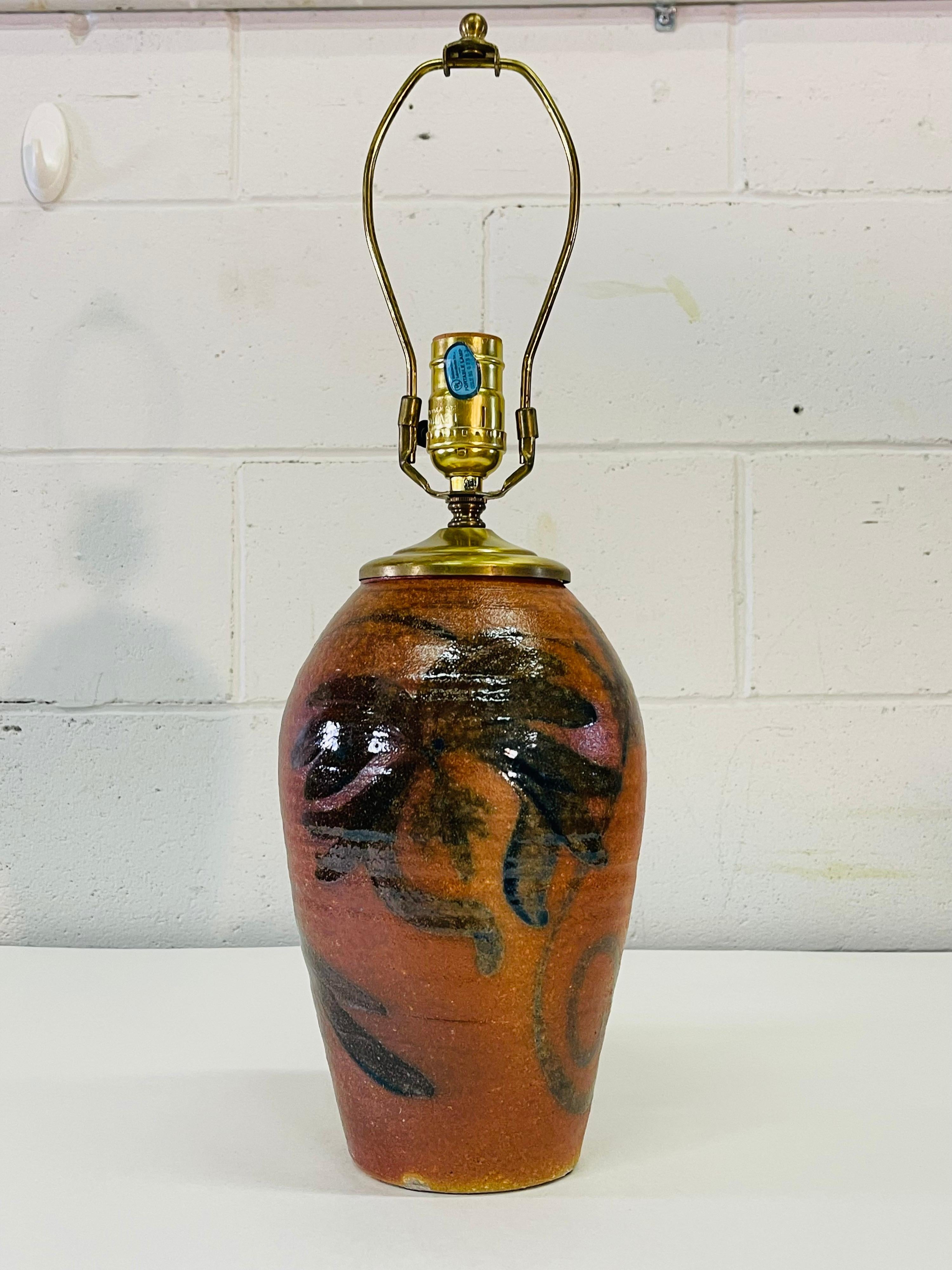 1970s Pottery Table Lamp 3