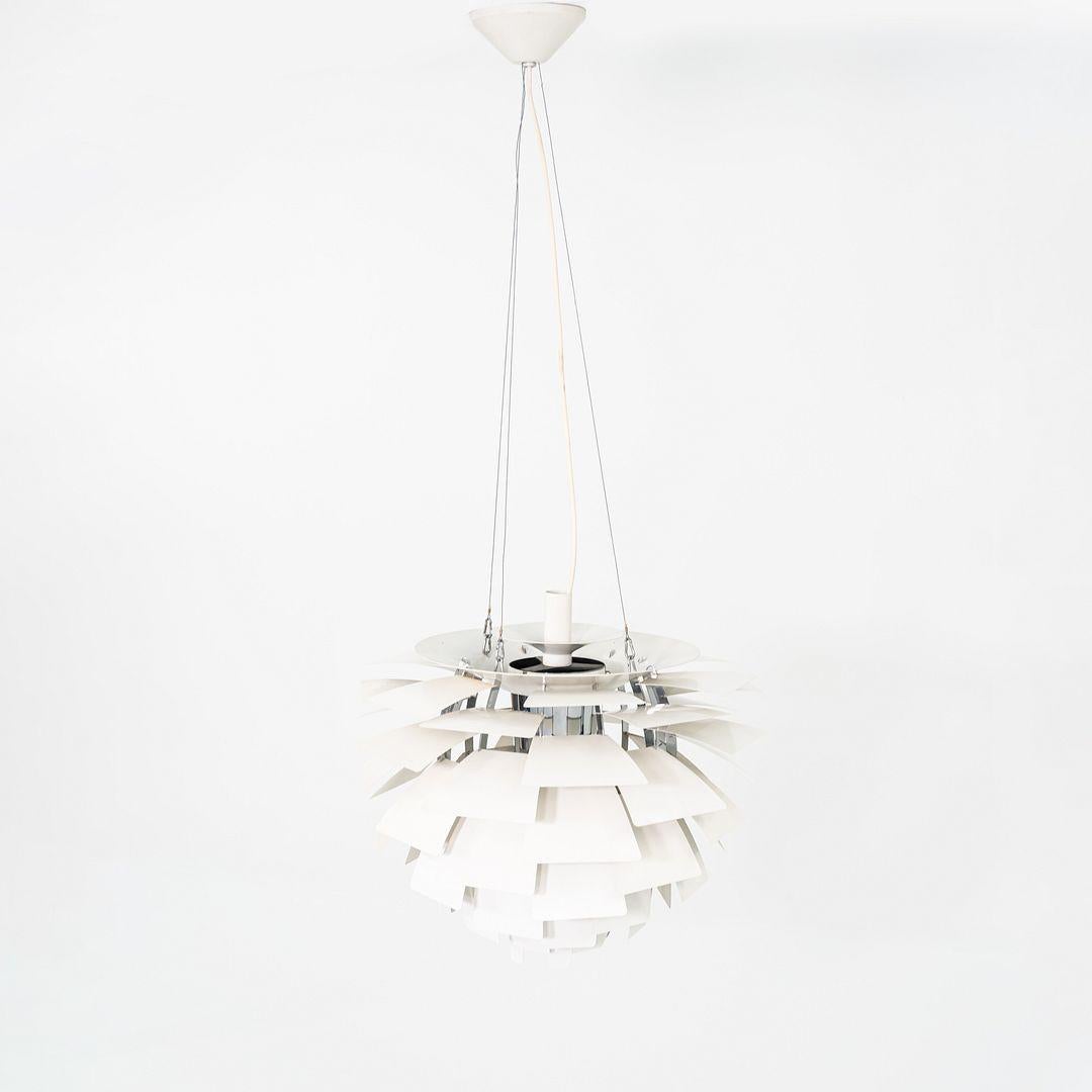 Danese Lampada a sospensione a carciofo grande di Poul Henningsen per Louis Poulsen degli anni '70, in bianco in vendita