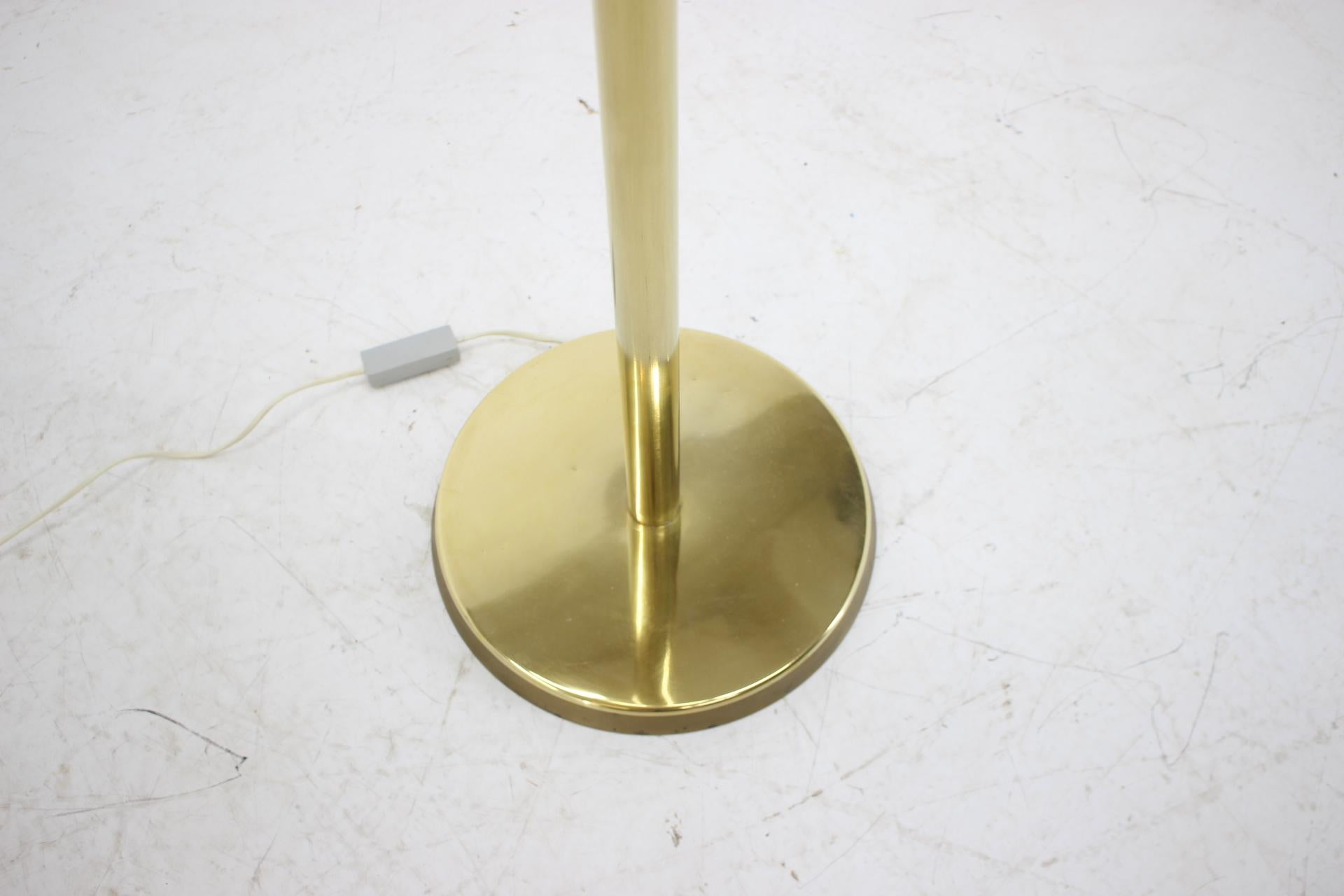 Mid-Century Modern 1970s Preciosa Gold Floor Lamp, Czechoslovakia