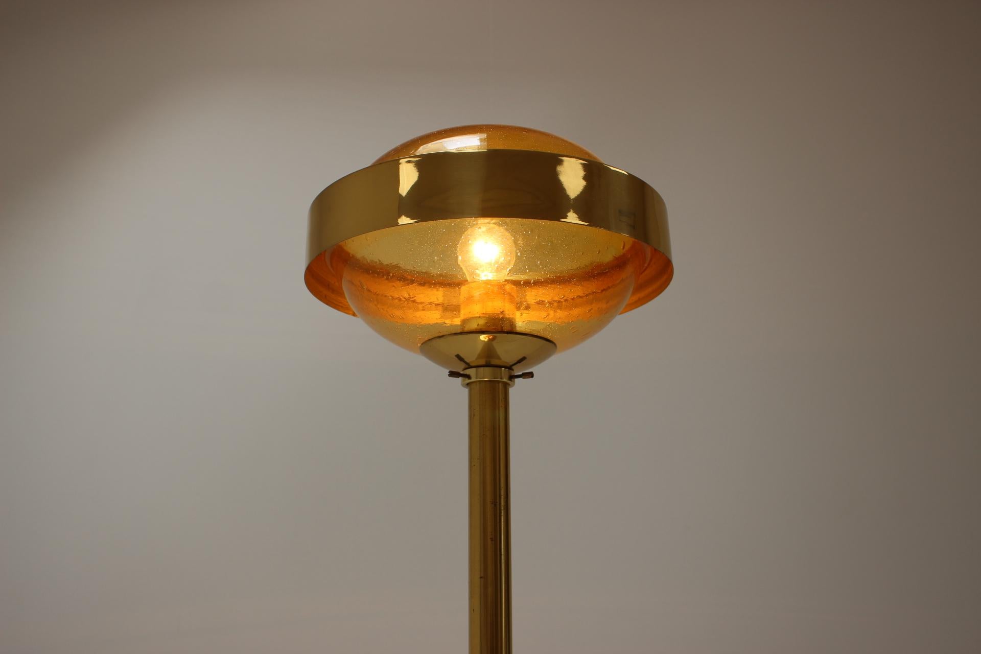 1970s Preciosa Gold Floor Lamp, Czechoslovakia 2