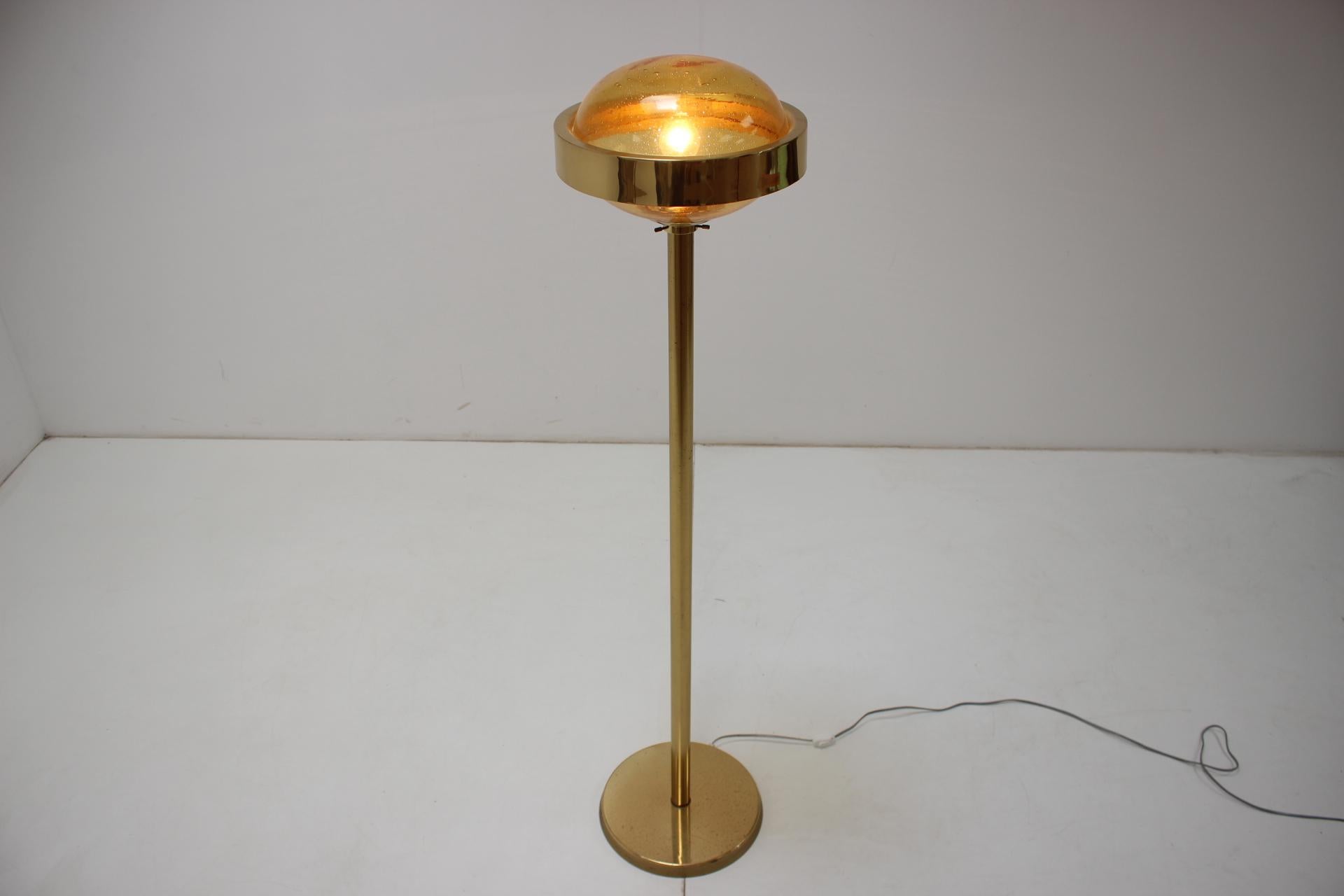 1970s Preciosa Gold Floor Lamp, Czechoslovakia 3