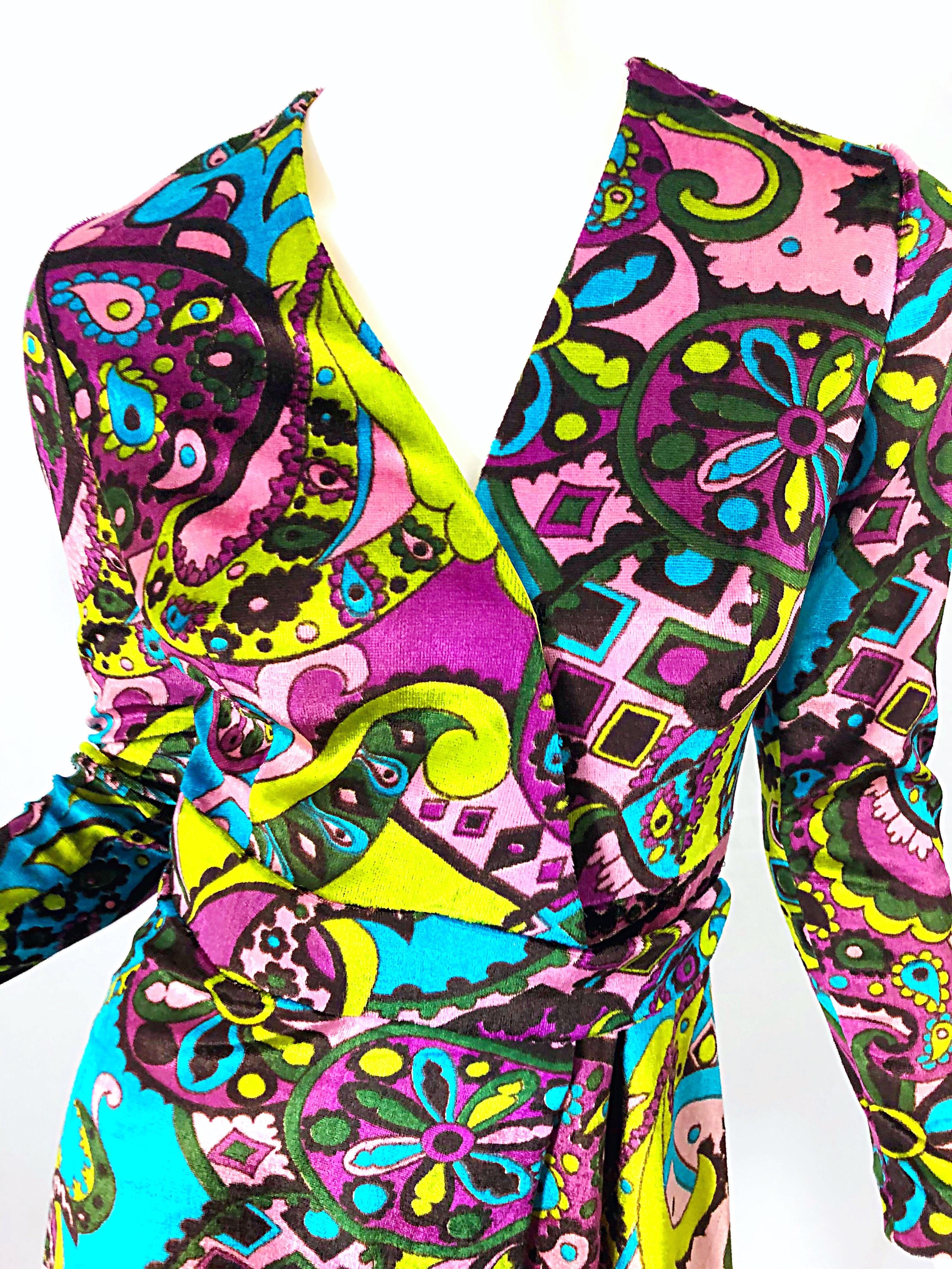 psychedelic dress 70s