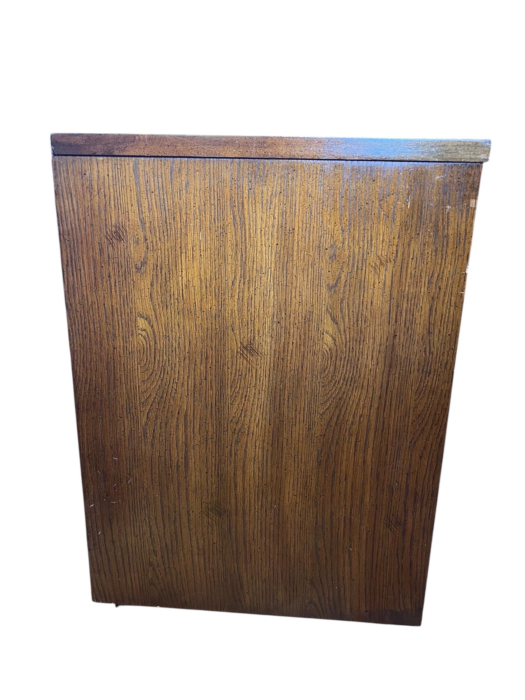 Late 20th Century 1970s Pueblo Style Brutalist Lowboy Dresser For Sale