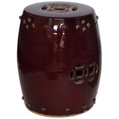 1970s Purple-Blue Song Tradition Ceramic Stools