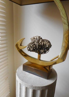 1970s "Pyrite" Sculpture Lamp by Willy Daro