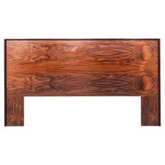 1970s Queen Size Rosewood Headboard Made in Denmark 36x63"