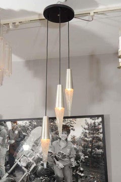 1970's RAAK Three Pendant Fixture