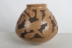 1970s Rafael Silveira "Mata Ortiz" Polychrome Olla Pottery Vessel / Jar or Vase