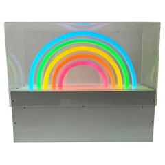 Sculpture Pop Art en plexiglas arc-en-ciel des années 1970