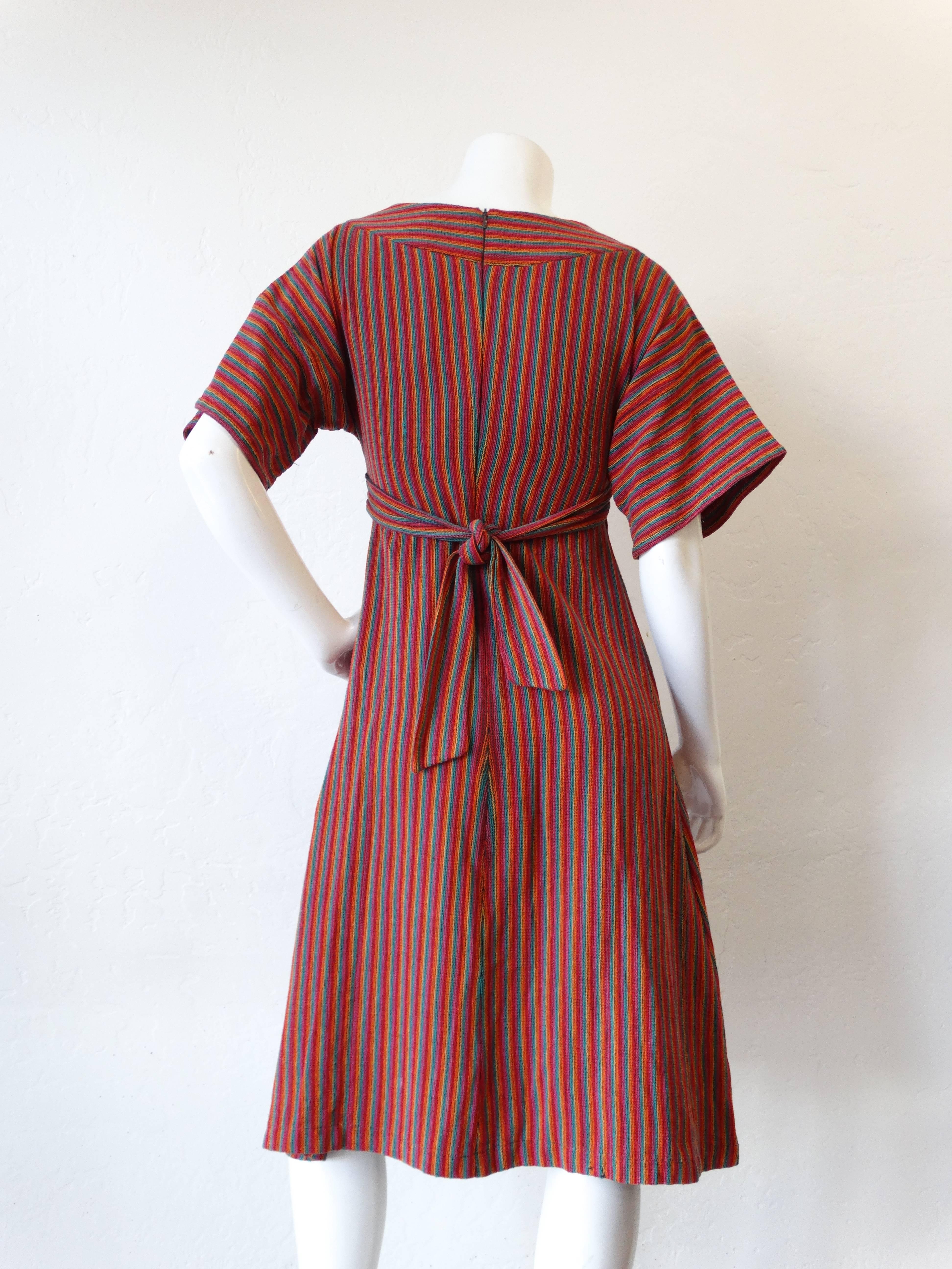Rikma Rainbow Stripe Dress, 1970s  1
