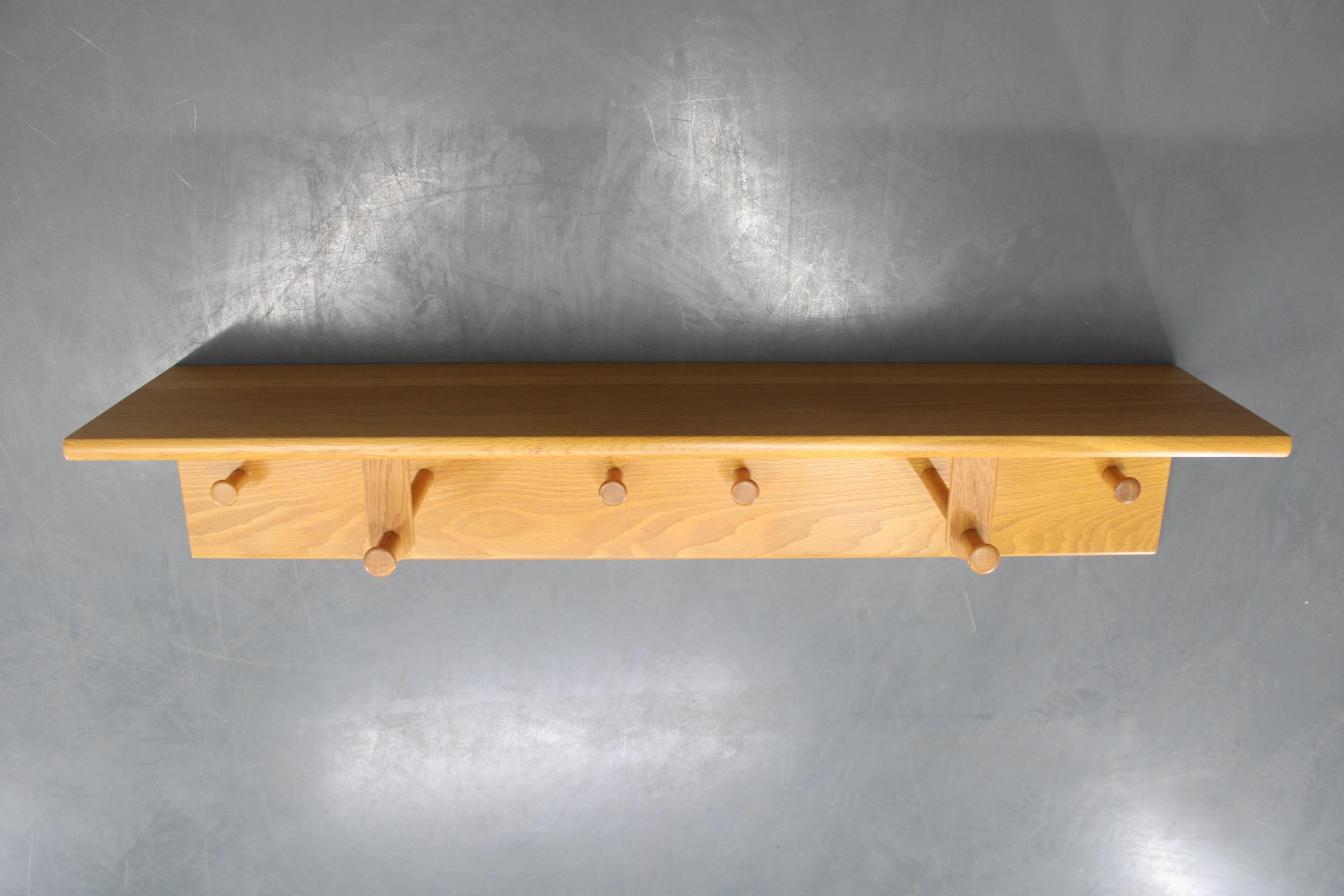 Danish 1970s Rare Aksel Kjersgaard Ash Wood Wall Hanger, Denmark For Sale