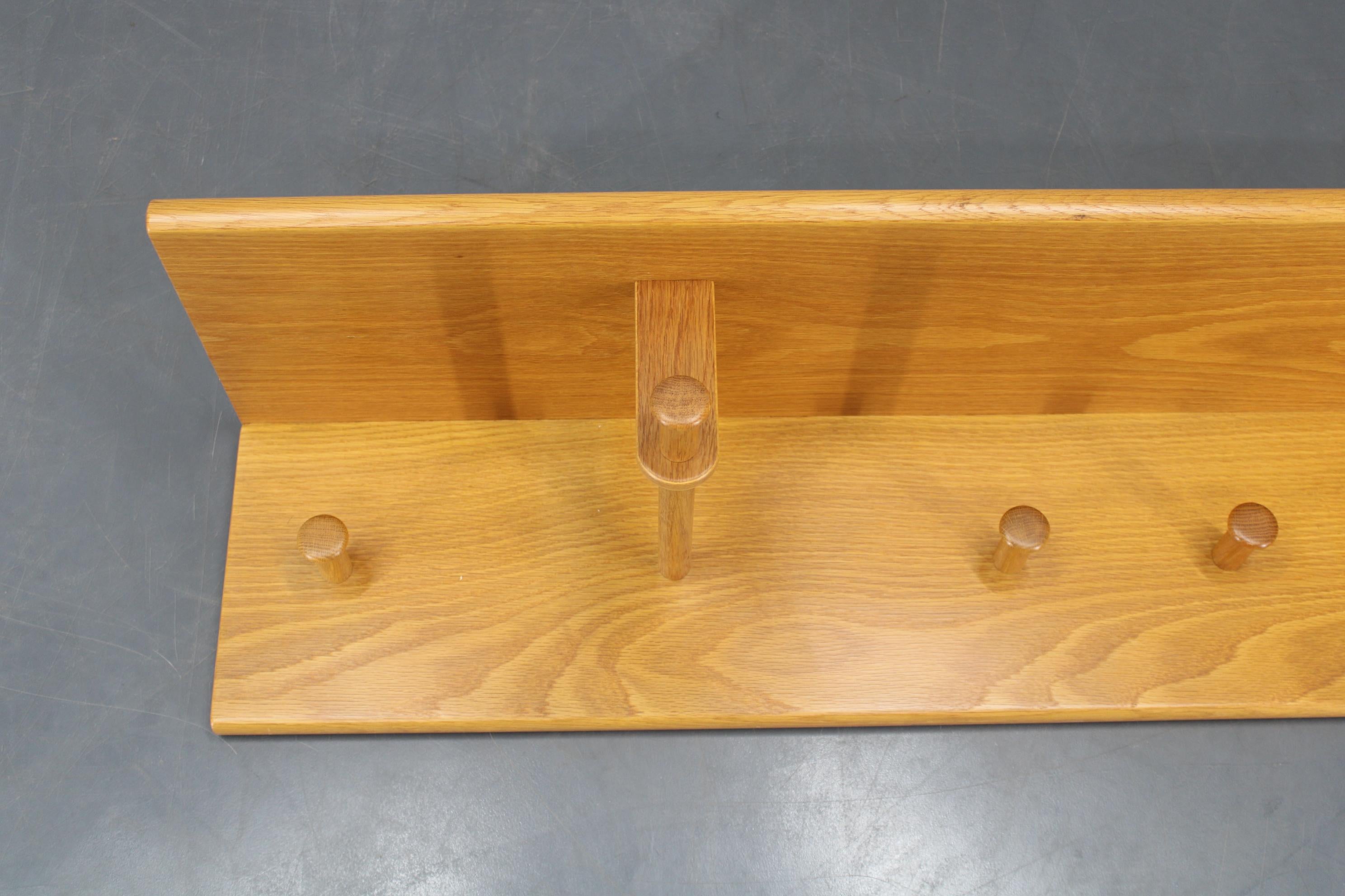 1970s Rare Aksel Kjersgaard Ash Wood Wall Hanger, Denmark For Sale 1