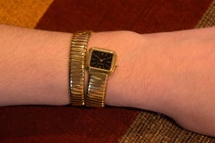 1970s Rare Design Bulgari Serpenti Tubogas Gold Watch