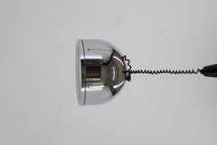 1970s Rare Italian Chrome Plated Adjustable Pendant Light