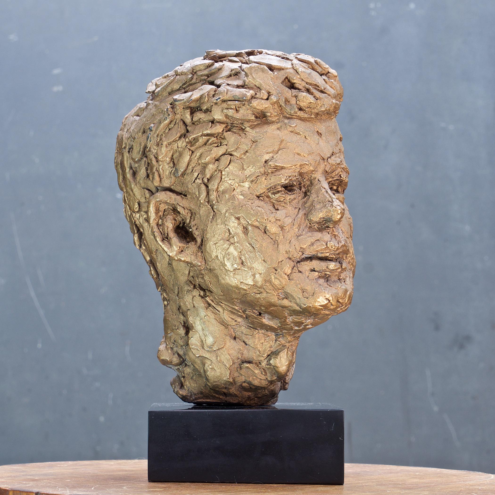 Late 20th Century 1970s Rare Large Robert Berks Sculpture John F Kennedy Bust Mid-Century JFK Era