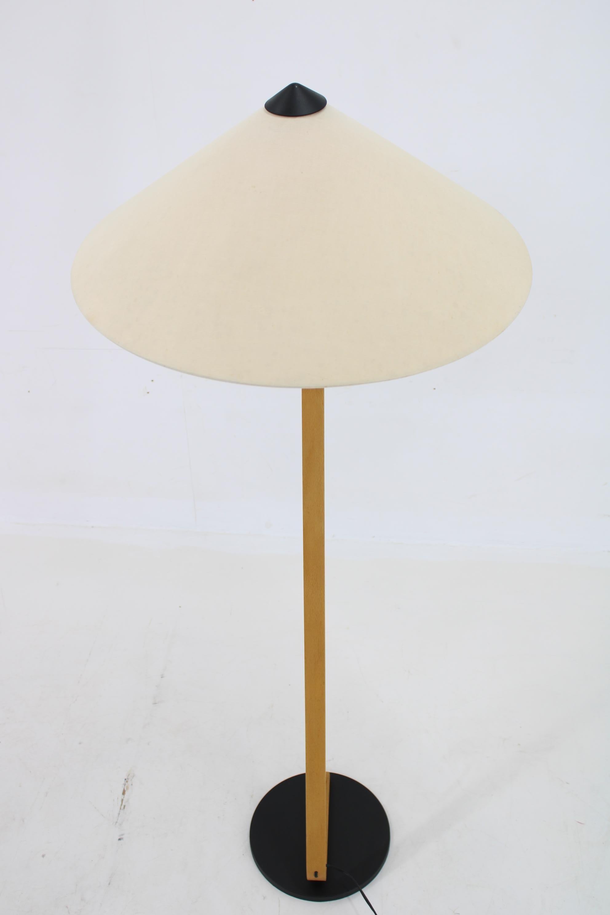 Late 20th Century 1970s Rare Mads Caprani Bentwood Floor Lamp, Denmark  For Sale