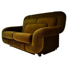1970s Rare Mid Century Two-Seat Sofa, Italy